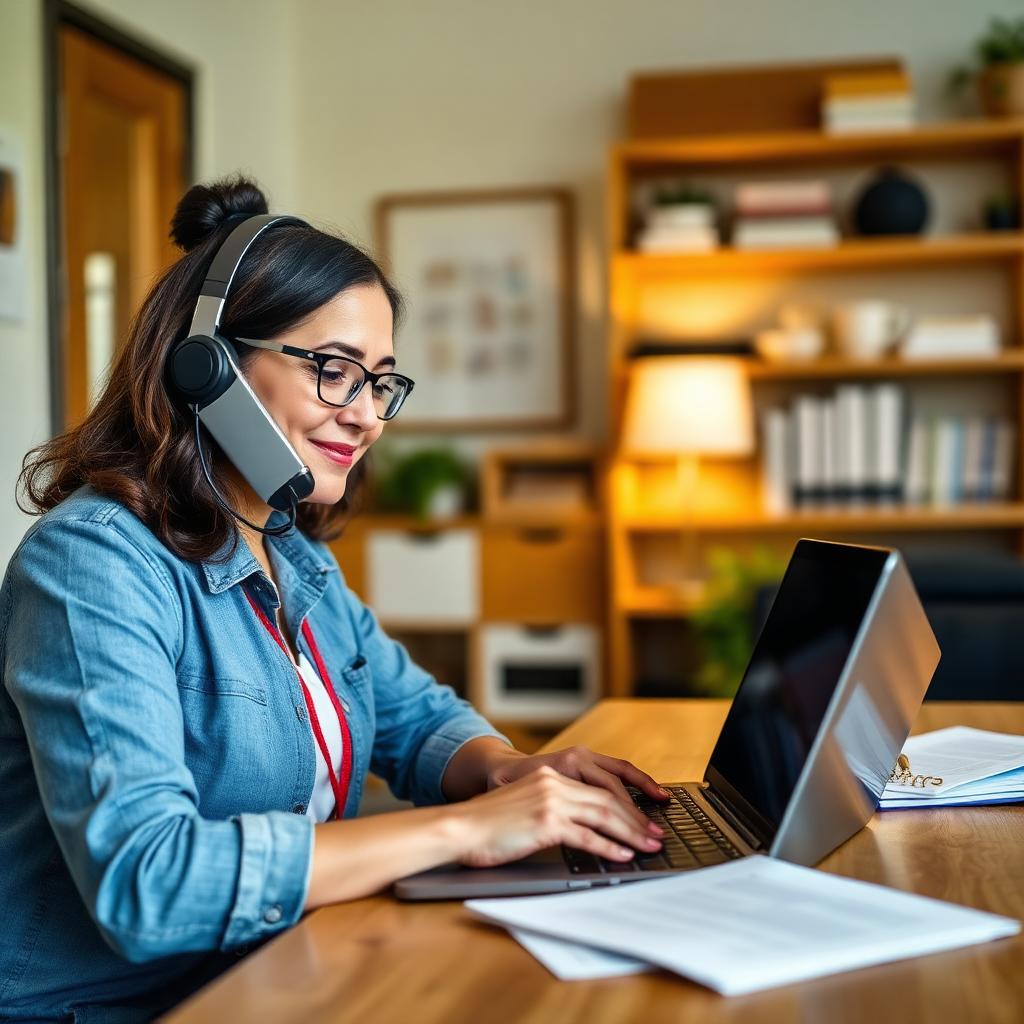 Coordinator advocating on the phone for a participant