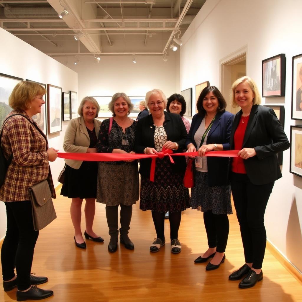 Ribbon cut on Accucare's first participant-led art gallery