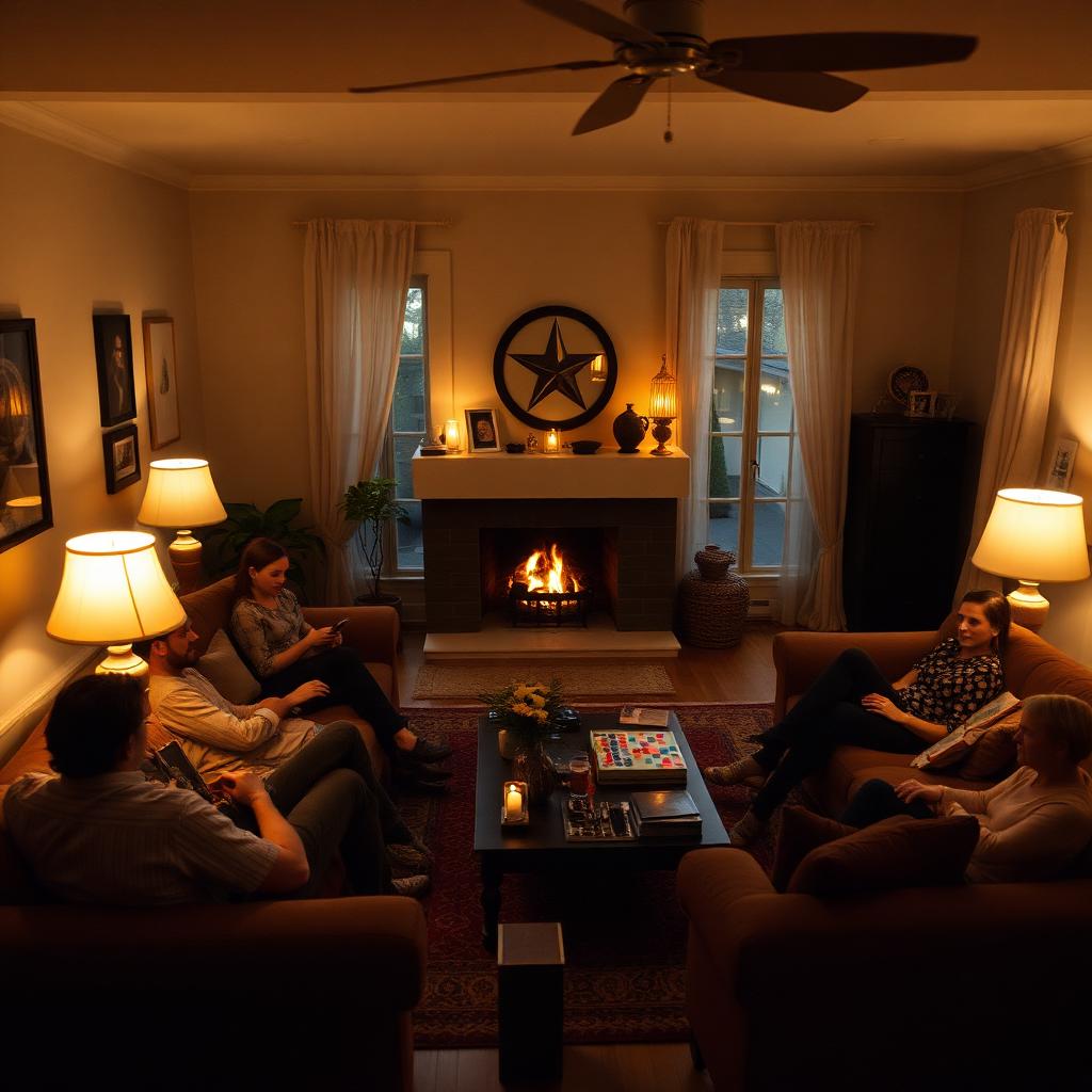 Cozy respite house lounge
